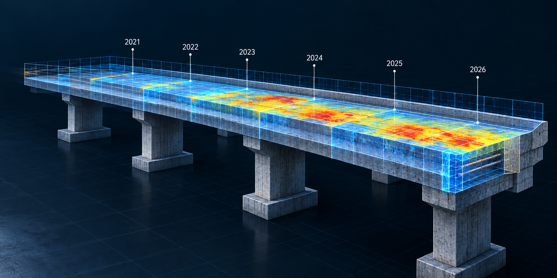 Infrastructure condition evolving over time